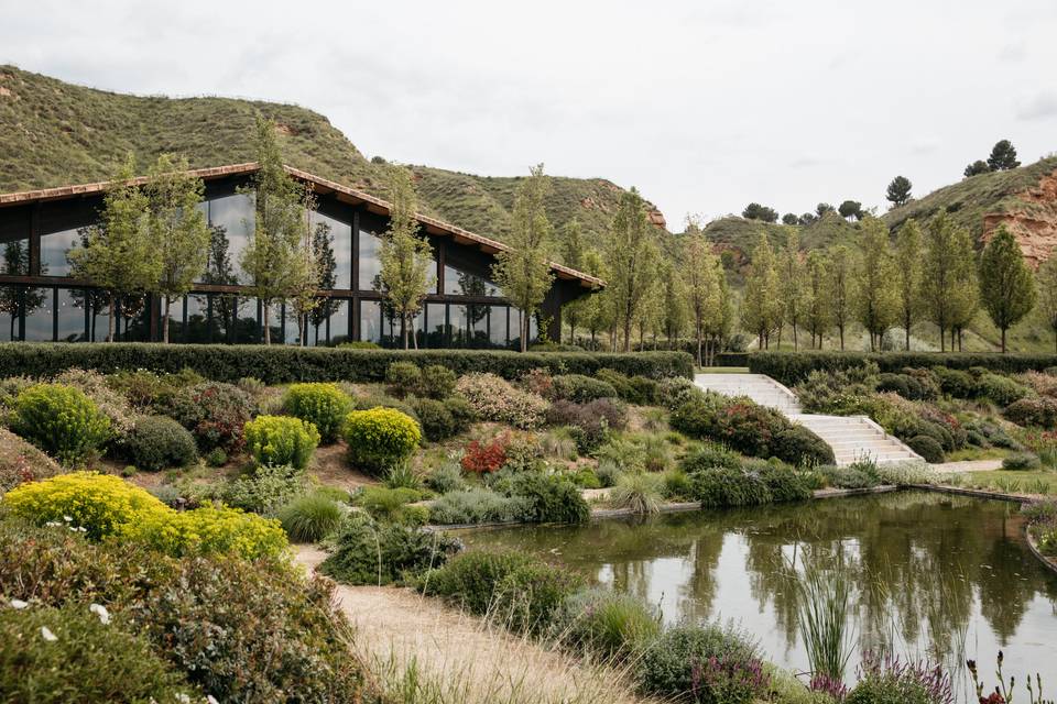 Jardines y estanque de El Soto de Mónico